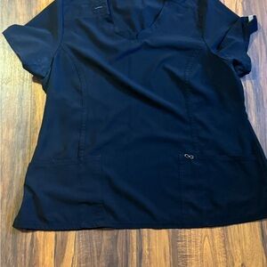 Classic Navy Blue Women's Tunic Top